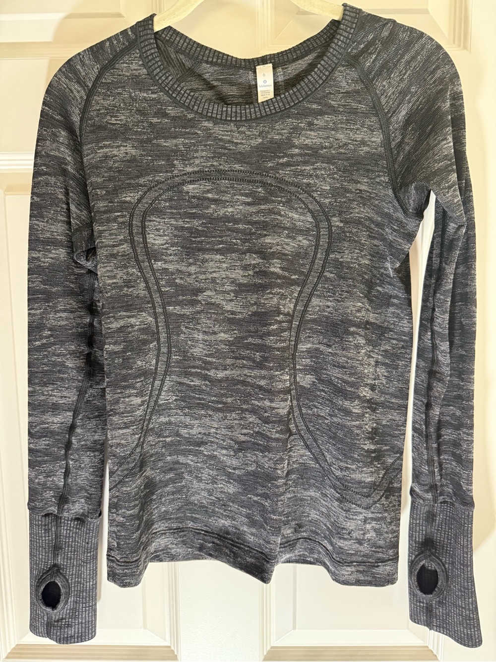 lululemon athletica Gray Marled Crewneck Sweater